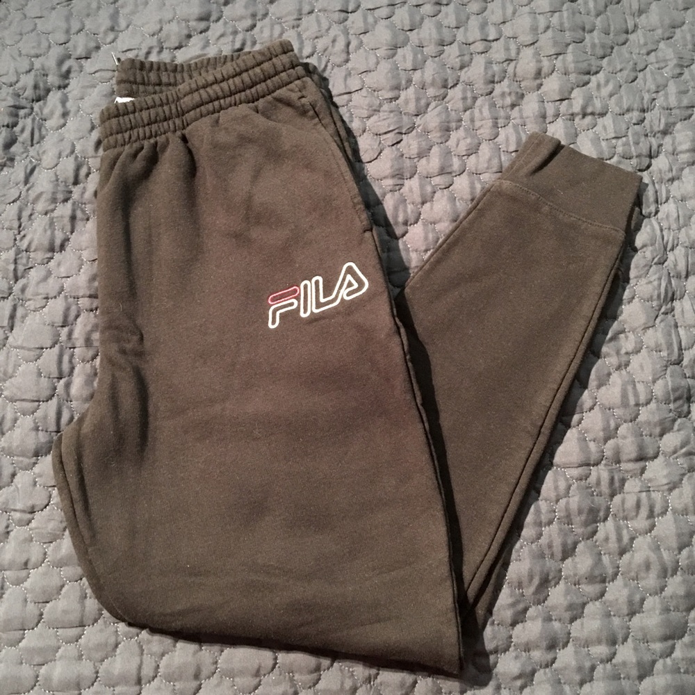 Fila black joggers